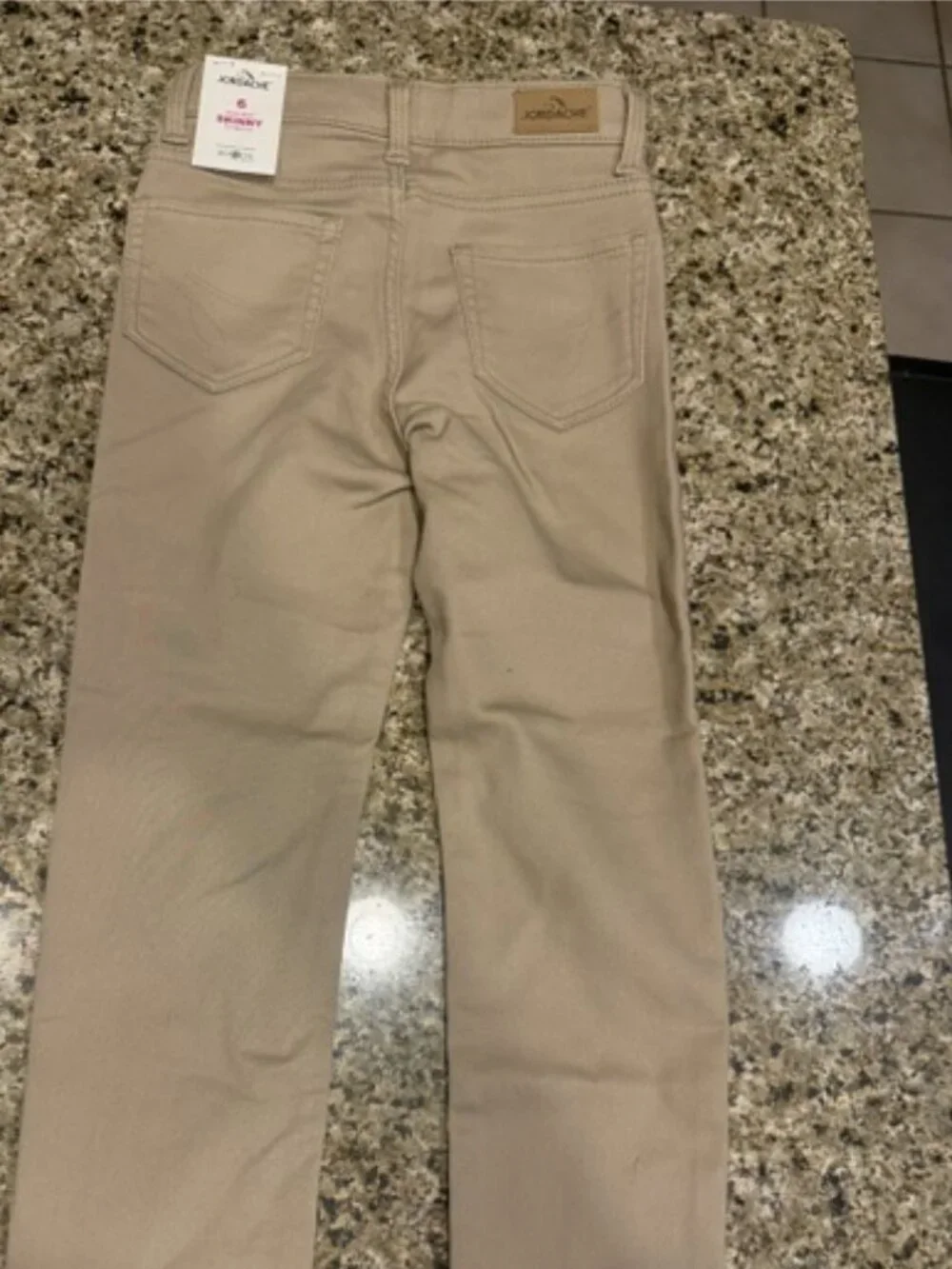 Jordache Girls High Rise Skinny jean khaki nwt